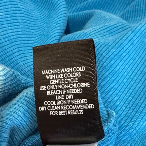 Torrid Light Blue Ribbed Knit Top - Picture 4 of 7